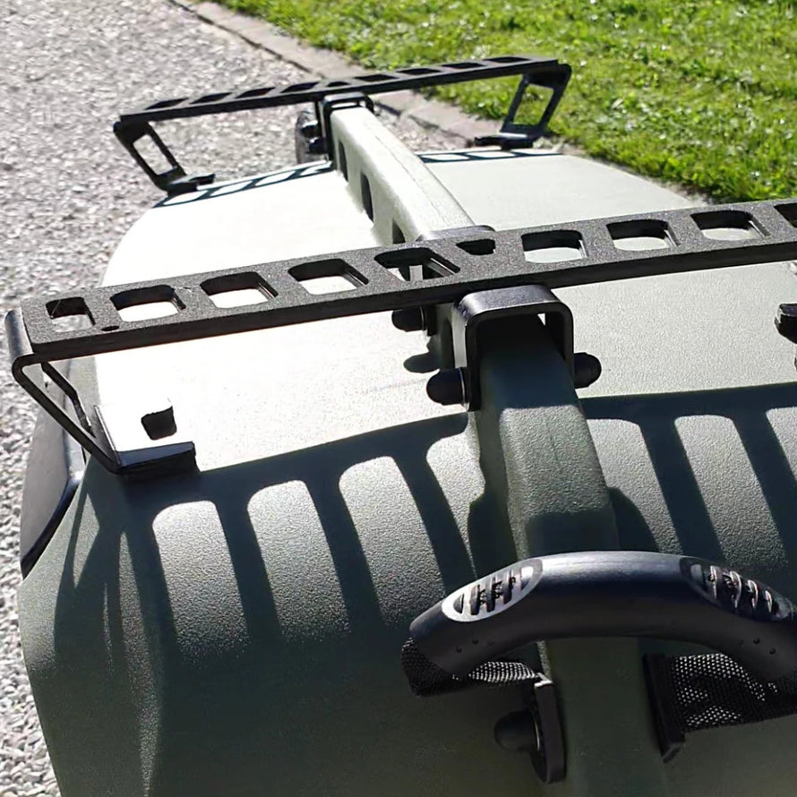 Vue dessus barre de toit pour remorque Kern SolarMoov