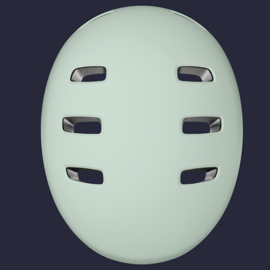 Vue du dessus du casque Abus Xoxo avec aérations larges pour une ventilation optimale