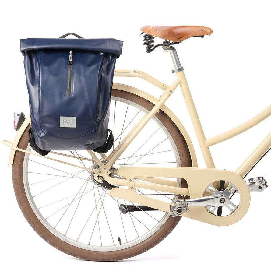 Sac a dos sacoche convertible Weather Good Sweden Commuter bleu, pratique et resistant pour cyclistes urbains