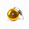 Sonnette de velo vintage couleur or brillant Widek, design retro pour cyclistes exigeants