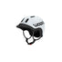 Casque woom ready blanc vue profil gauche avec systeme de ventilation et fermeture ajustable pour enfant