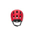 Casque velo woom ready rouge vue arriere avec systeme de reglage securise