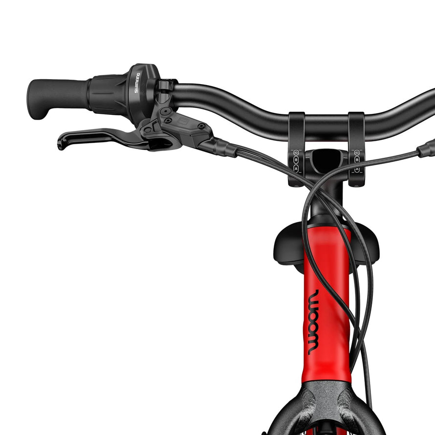Guidon et levier de frein du velo enfant 20 pouces woom explore 4 modele tout terrain pour 6 a 8 ans