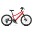 Velo enfant 20 pouces woom explore 4 rouge profil droit tout terrain pour enfants de 6 a 8 ans