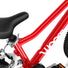 Cadre rouge ergonomique du velo enfant 16 pouces Woom GO 3 Automagic, leger et adapte aux enfants 4 a 6 ans
