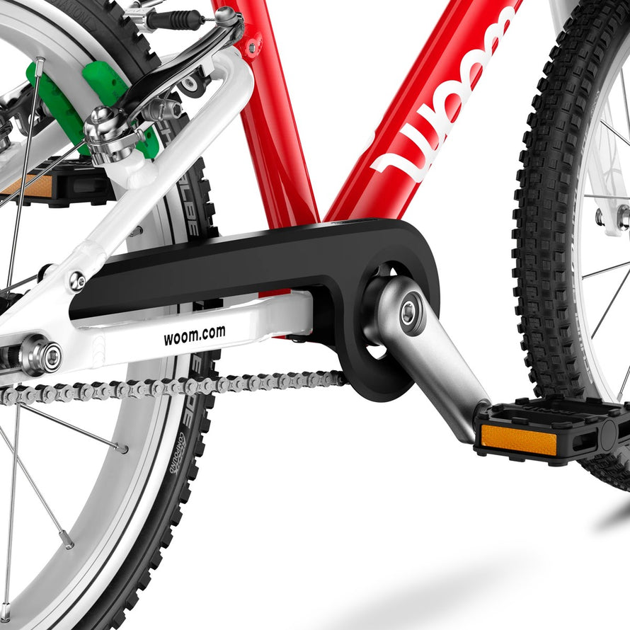 Protection de chaine robuste sur velo enfant 16 pouces Woom GO 3 Automagic pour securite et durabilite