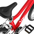 Pedalier, selle et pedales du velo enfant 20 pouces Woom GO 4 a 4 vitesses pour enfants 6 a 8 ans