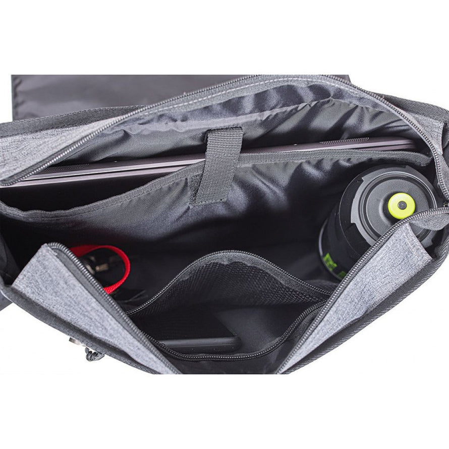 Sac bandoulière Zefal Urban Messenger Bag 11L avec fixation porte-bagages et compartiments pratiques pour vélo urbain