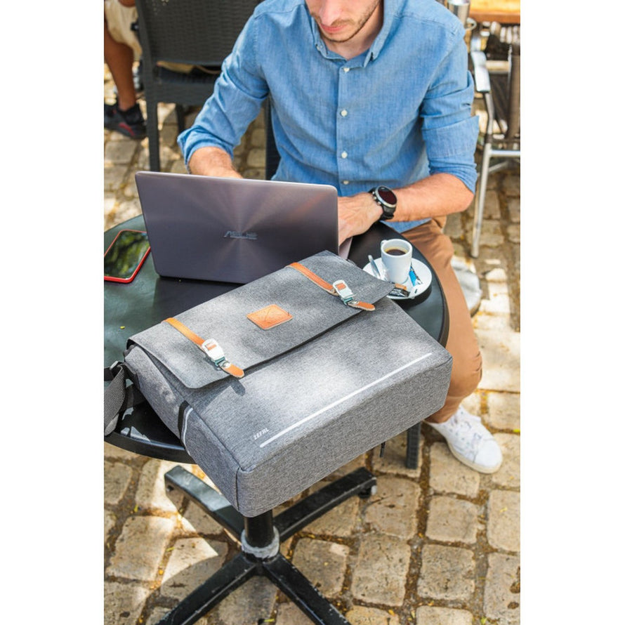 Sac bandouliere Zefal Urban Messenger Bag 11L gris avec fixation porte-bagages pour cyclistes urbains pratiques