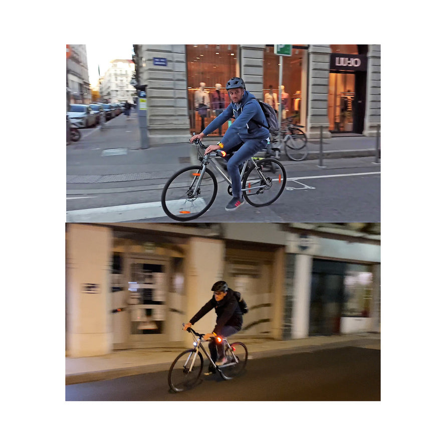 Rétroviseurs clignotants vélo Visaia Bike