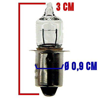Ampoule halogène 6V pour éclairage de vélo avant