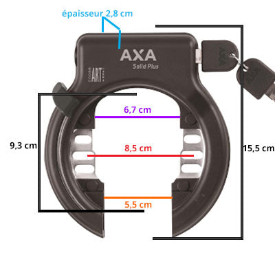 AXA Câble De Verrouillage Double Loop 10 Mètres (Sur Carte)