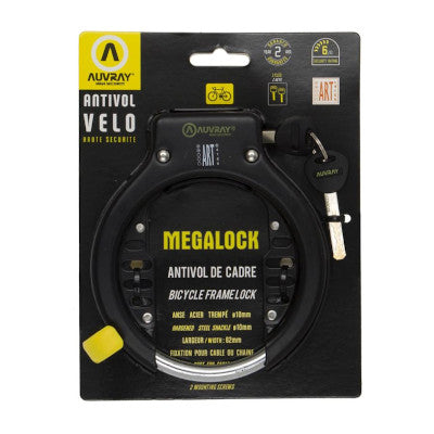 Antivol de cadre fer à cheval certifié ART Mega Lock Auvray - #2