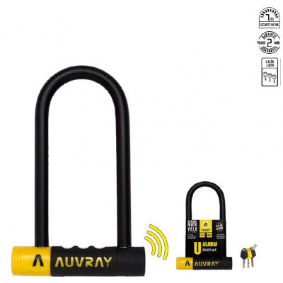 Antivol U avec alarme 120 DB et fixation sur cadre Auvray - #2