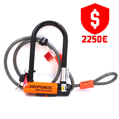 flex fahrradschloss Kryptonite Evolution Mini 7 Fahrradschloss mit flexiblem Kabel