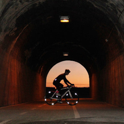 The Beam Wheel Flash Stickers haute visibilité pour roue vélo - par 8