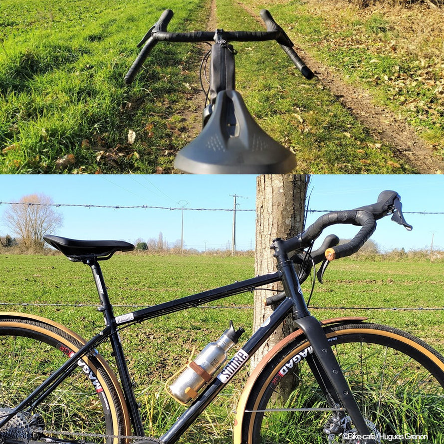 Cintre vélo Gravel Ergotec 31,8 mm noir