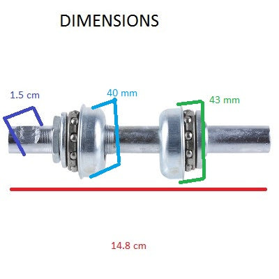 Lot De 4 Clavettes De Pédalier Pour Vélo Ancien - 9mm X 43mm - Stock Neuf Français