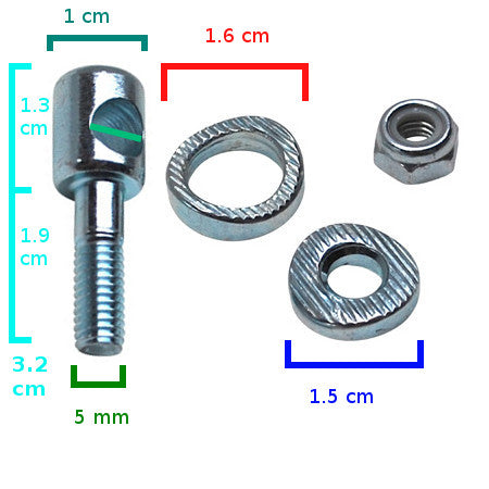 Boulon guillotine pour porte patin vélo  - #4