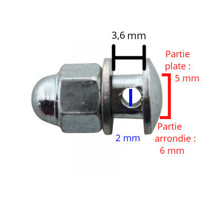 Boulon serre câble de frein vélo - #3