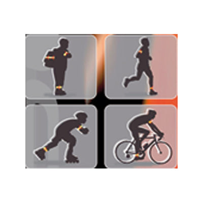 6X Brassards Réfléchissants Élastique, Bande Réflecteur de Sécurité pour à  Pied, Vélo, Chien, Marche, Jogging, Cyclisme