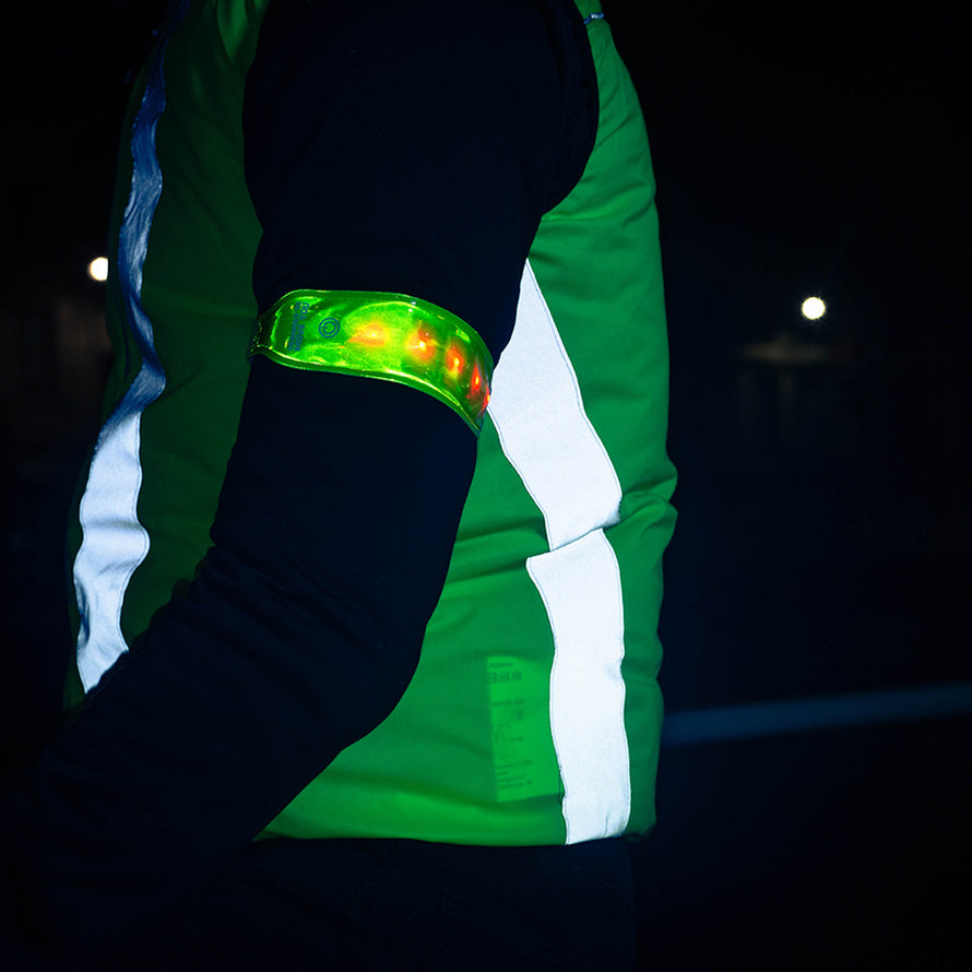 Acheter (Joie choisir)Ceinture de sécurité réfléchissante de sangle de  brassard de bras de lumière LED pour le cyclisme de course de nuit