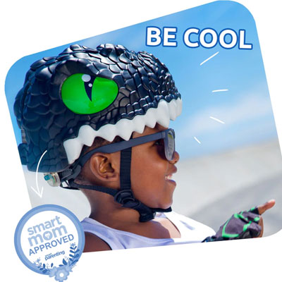 crazy safety fahrradhelm Crazy Safety Kinderhelm Dragon grün, rot oder schwarz
