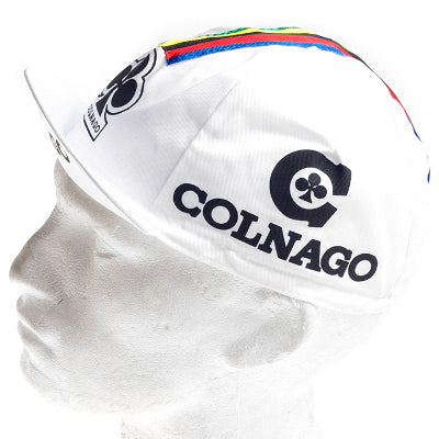 Casquette vélo vintage logo Colnago blanche - #3