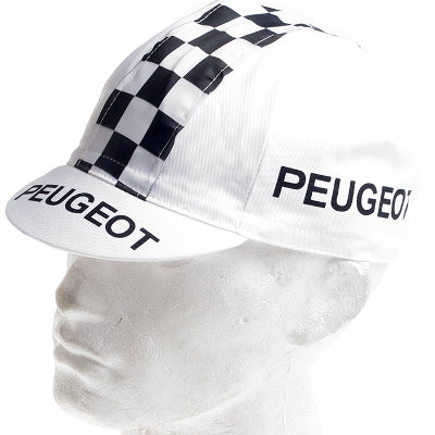 Casquette vintage multisport vélo logo Peugeot Cycles à damiers - #2