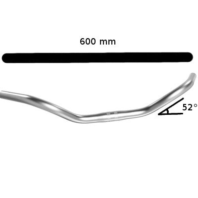 Cintre de vélo de ville trekking VAE aluminium argent Humpert - #2