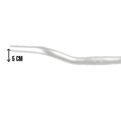 Ergotec Guidon Cruiser / vélo de ville 22,2 / 590 / 25,4 mm Zwart Ergotec Guidon Cruiser / vélo de ville 22,2 / 590 / 25,4 mm Zwart