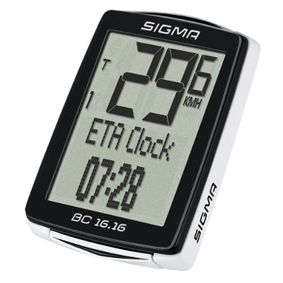 Sigma BC 16.16 Compteur cycle etanche avec fil 18 fonctions velo