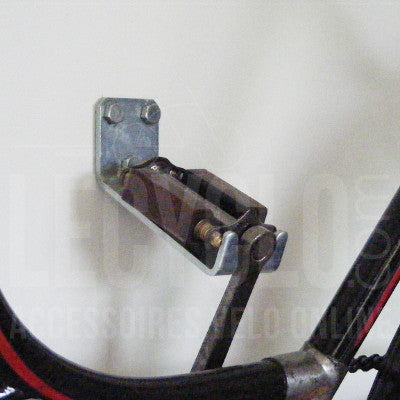Point Support vélo au mur avec attache par la pédale pour charge 30 kg