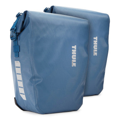 Double sacoche bleue sur porte-bagages 25L Shield Pannier Thule - #1