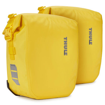 Double sacoche jaune sur porte-bagages 13L Shield Pannier Thule - #1