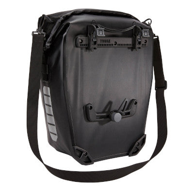 Double sacoche noire sur porte-bagages 25L Shield Pannier Thule - #2
