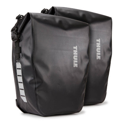 Double sacoche noire sur porte-bagages 25L Shield Pannier Thule - #1