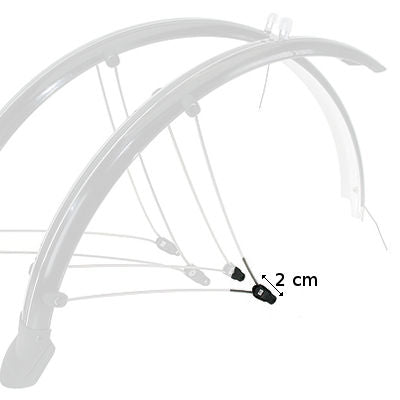 Embout de tringle ajustable pour garde boue - #2