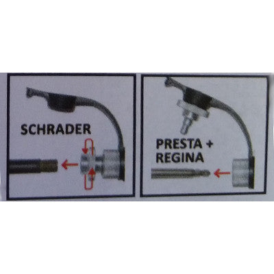 Embout gonfleur vélo cartouche CO2 avec manomètre - #4