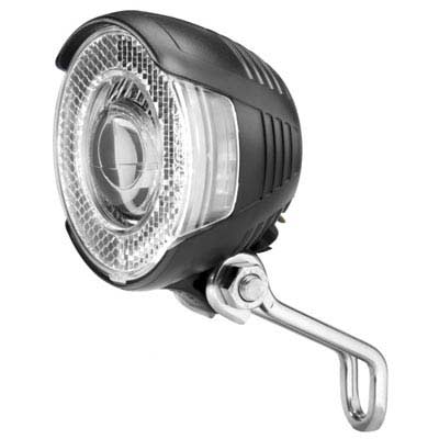 Phare Avant Dynamo De Moyeu LED Avec Feu De Position Et Capteur De Lumiere 35 Lux