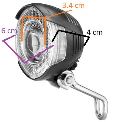 Feu avant pour vélo Lumotec Lyt B N sur dynamo-moyeu - #4