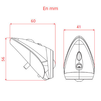 Feu dynamo arrière vintage sur garde boue vélo NR 9 Spanninga - #6