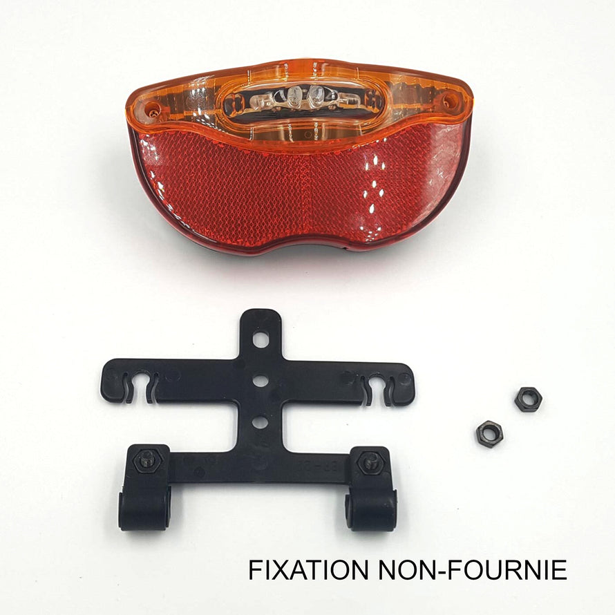 Eclairage arrière et catadioptre sur porte-bagage de vélo - #3