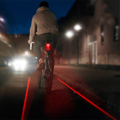 Feu vélo arrière avec laser piste cyclable lumineuse - #1