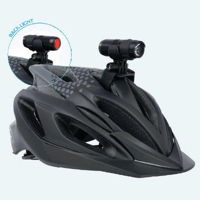 Lampe De Casque Vélo Rechargeable USB - 300 Lumens, IP66, 6 Modes, Support Magnétique Voiture Inclus - 6
