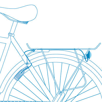 Feu vélo sans piles Reelight Nova sur porte-bagages arrière - #3