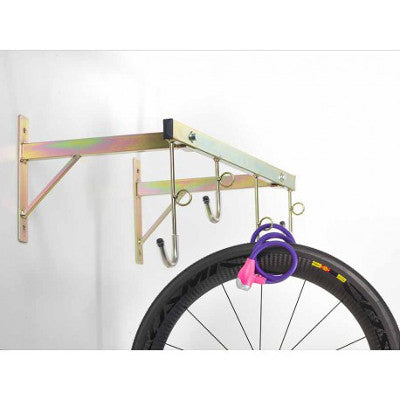 ZAMURANO. Support de vélo mural, support de vélo à pédale, support  horizontal. Compatible vélos VTT, route, électriques, gravel, enfants…  (noir)