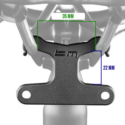 Fixation éclairage arrière vélo sur rails de selle - #2