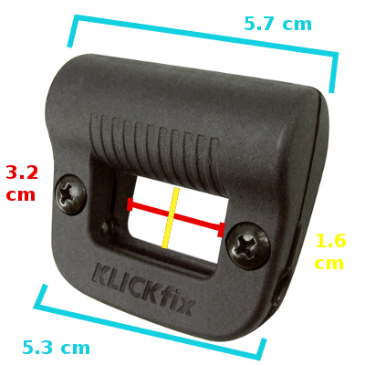 Klickfix - Light clip Fixation pour phare avant sur panier de vélo