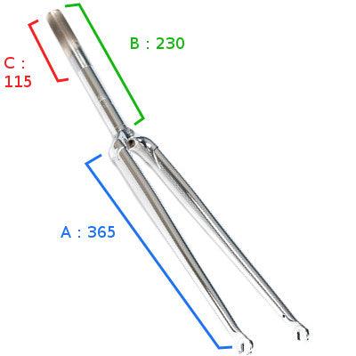 Acciaio Cromato Forcella Acciaio Bici Corsa Forcella Per